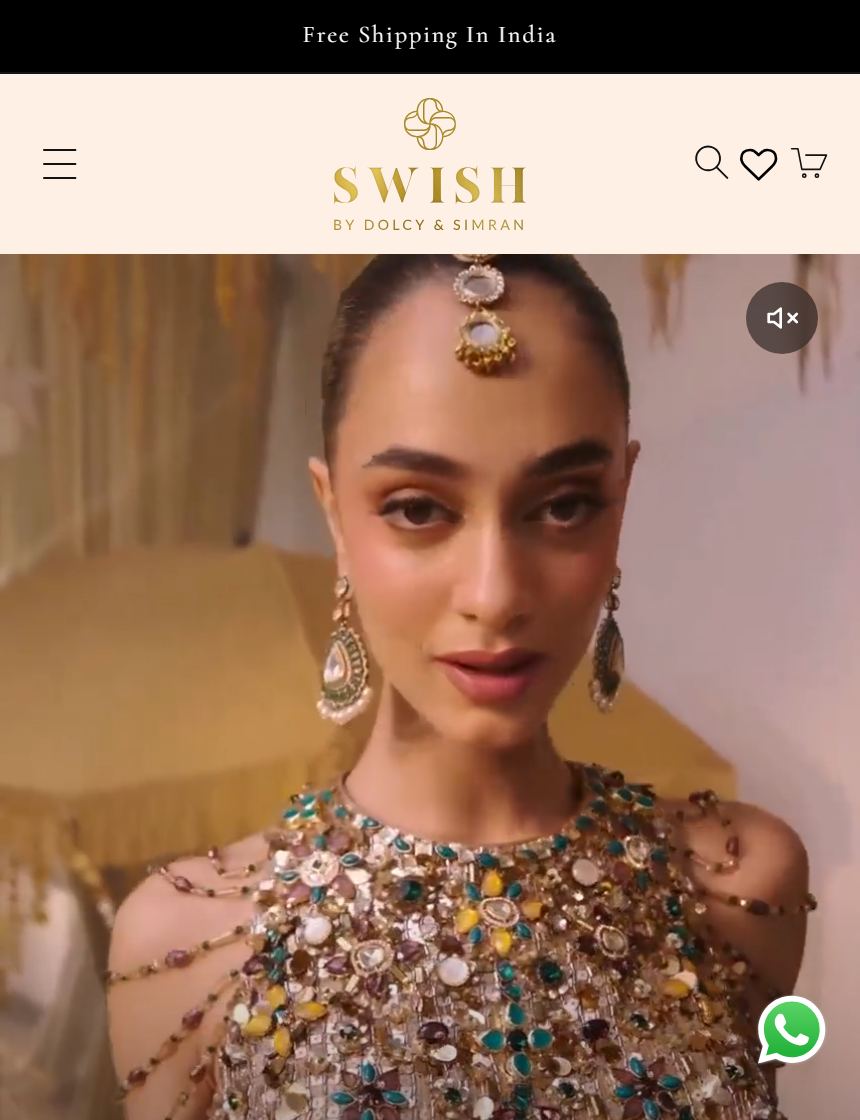 Swish by Simran storefront running the beyondRegular widget